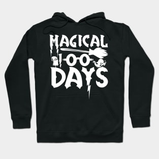 Magical 100 Days Funny School Boys Girls Kids Gift 100 Days Of School Hoodie